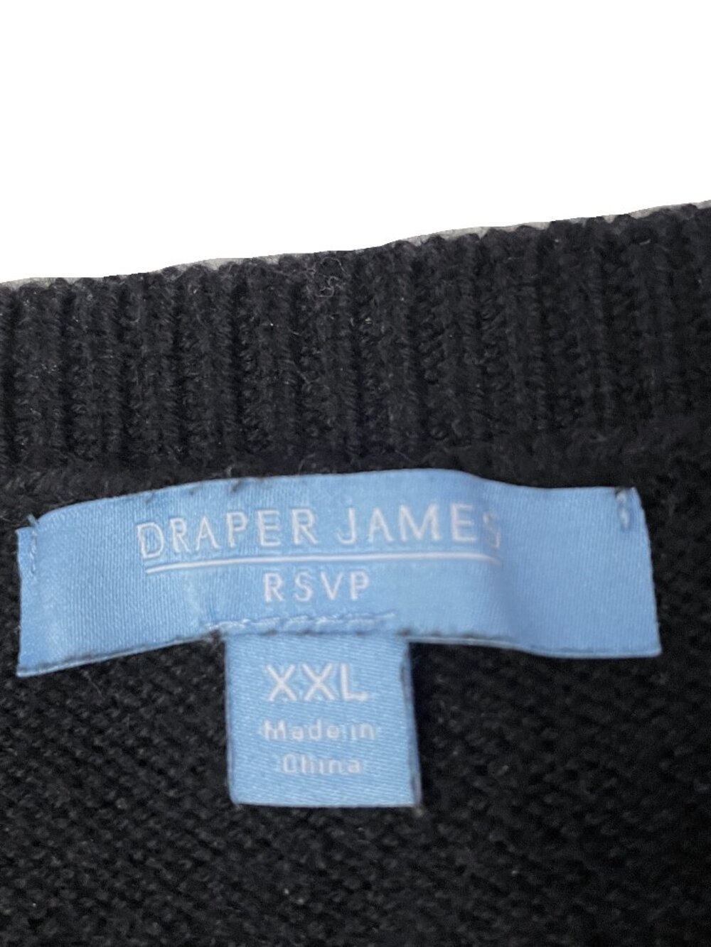Draper James Sweater Short Sleeve Women's XXL Black Puff Sleeve Knit Top Buttons - Picture 6 of 13